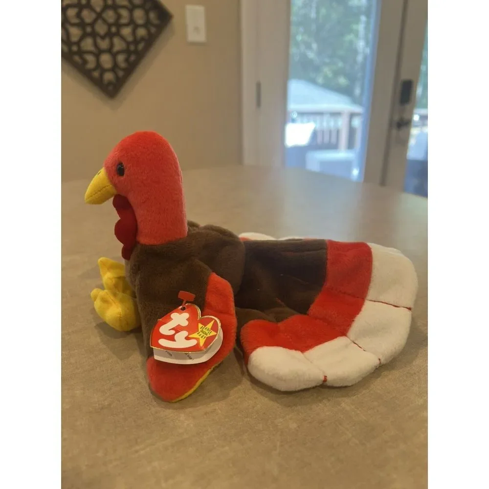 TY Beanie Baby Gobbles the Turkey 1996 Thanksgiving Turkey Mint Condition